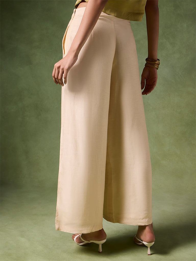 Wide-Leg Pants – Ivory