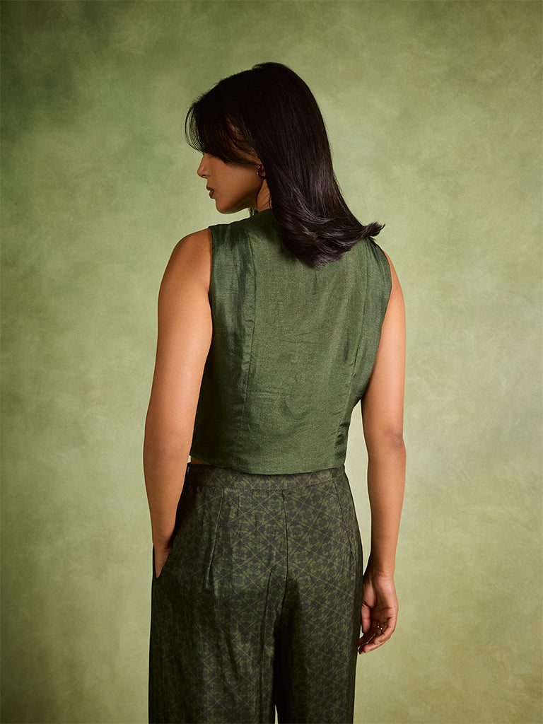 Samoh Waistcoat – Green