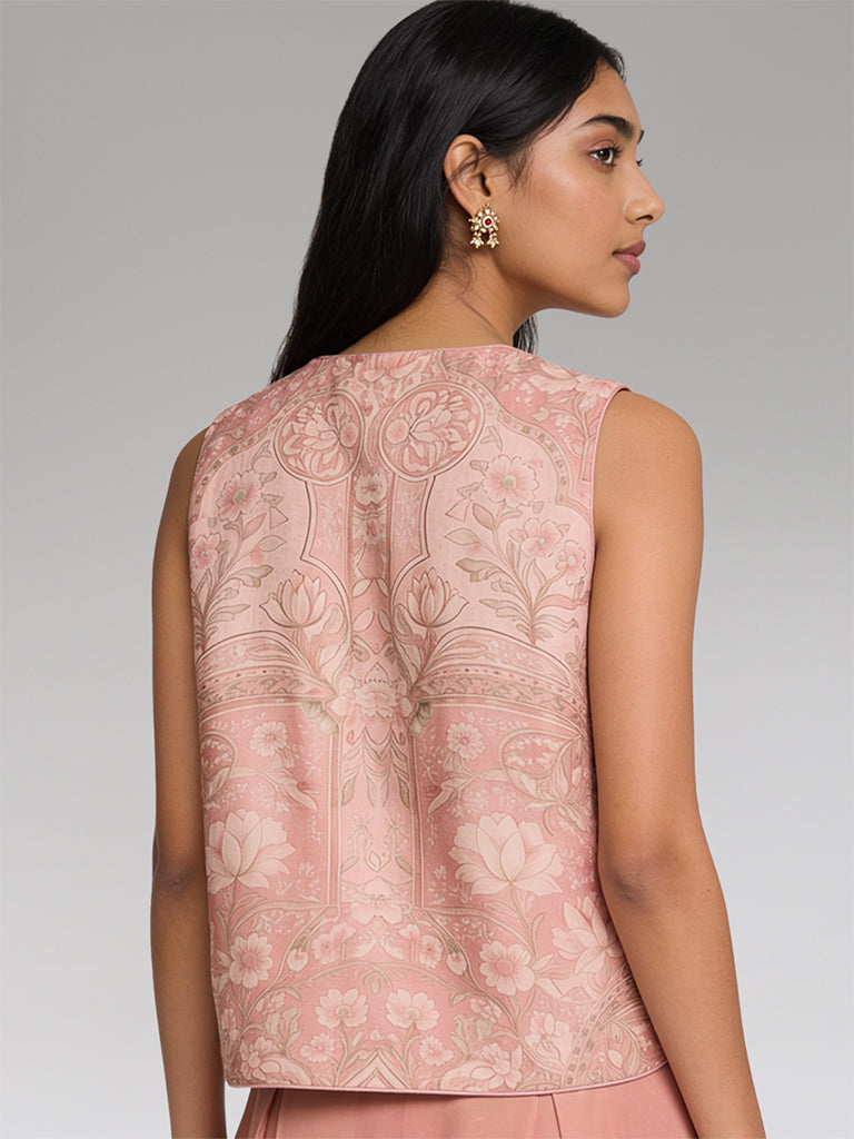 Floral Printed Top – Pink