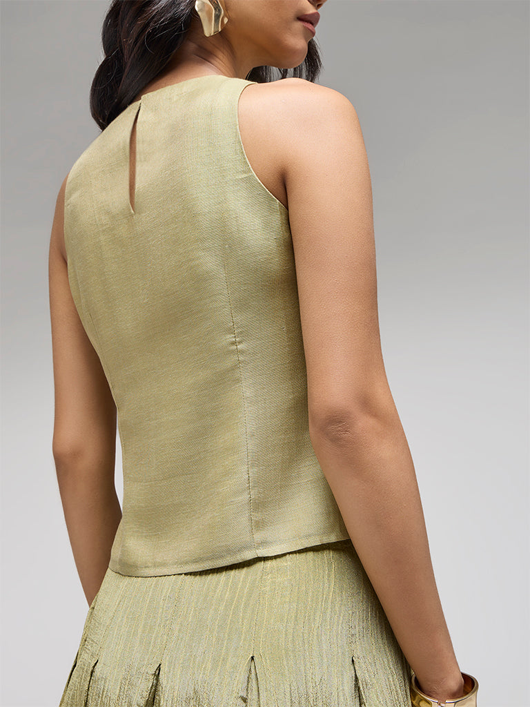 Textured Top – Olive