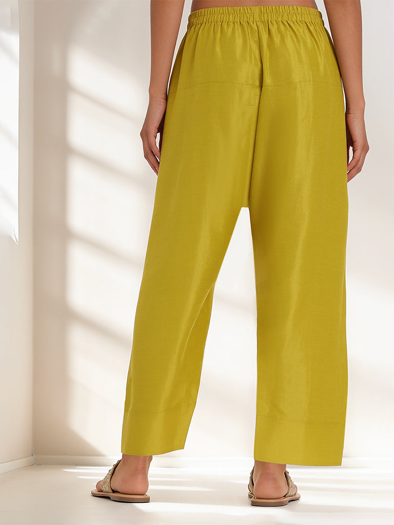 Samoh Solid Salwar - Yellow