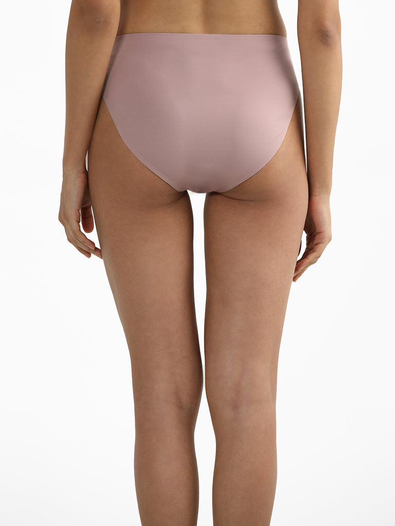 Wunderlove Brown Invisible Lace Briefs