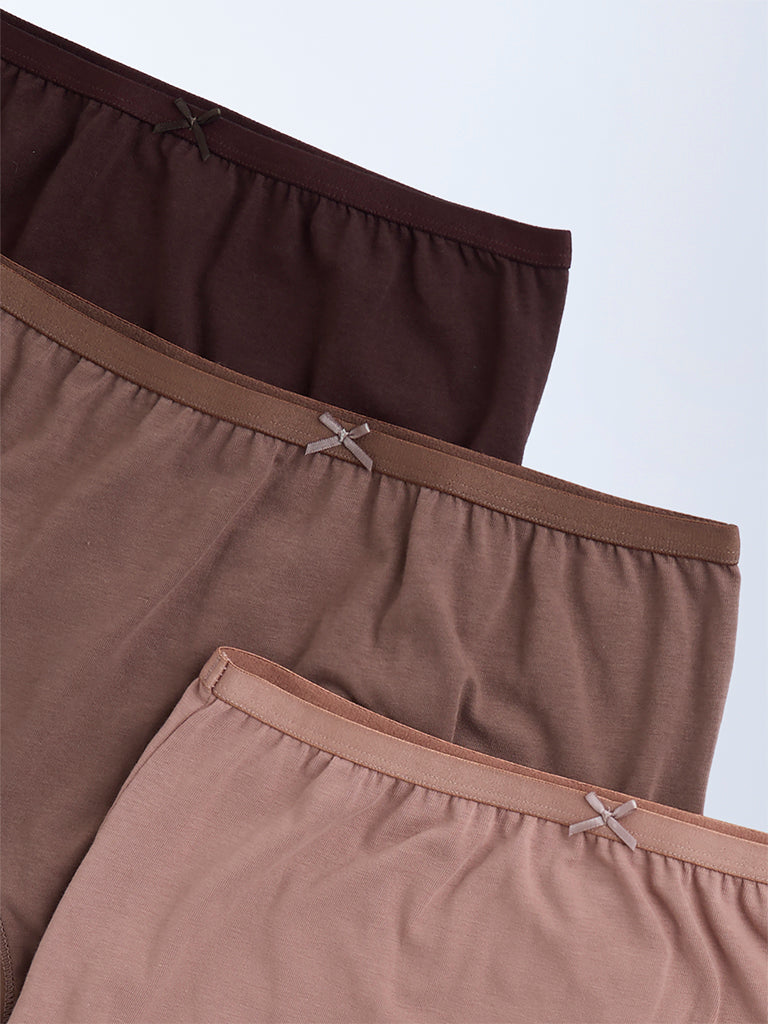 Wunderlove 3-Pack Cotton-Blend Full Briefs