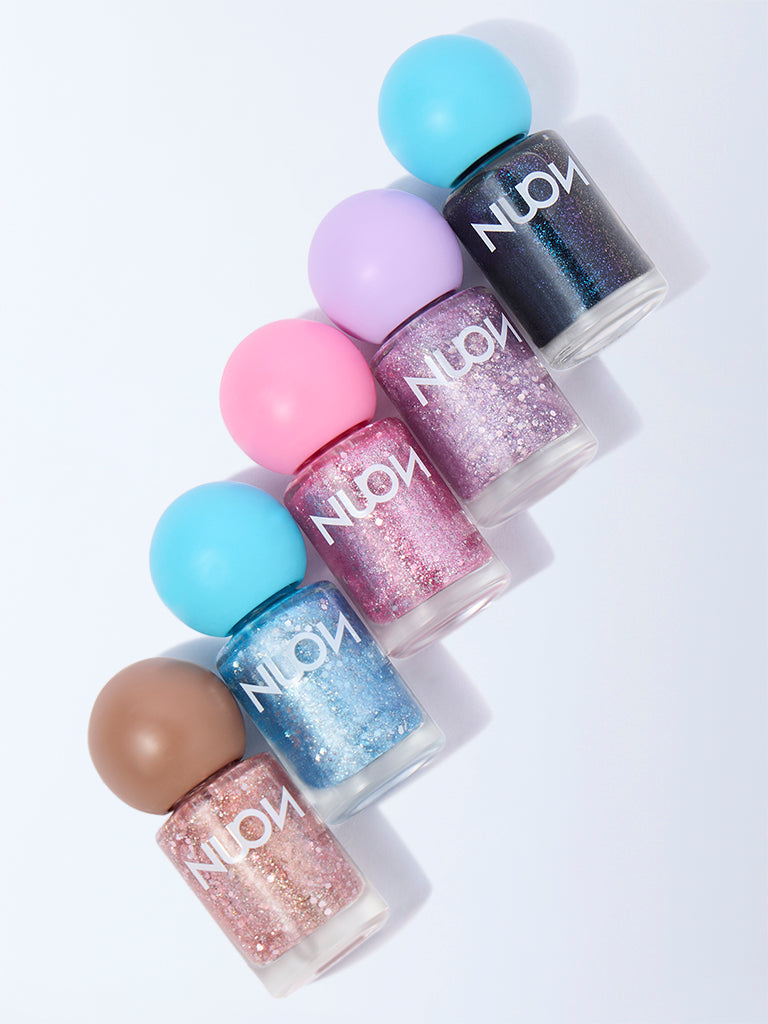 Nuon Electric Glitter BL-06 Nail Colour - 6 ml