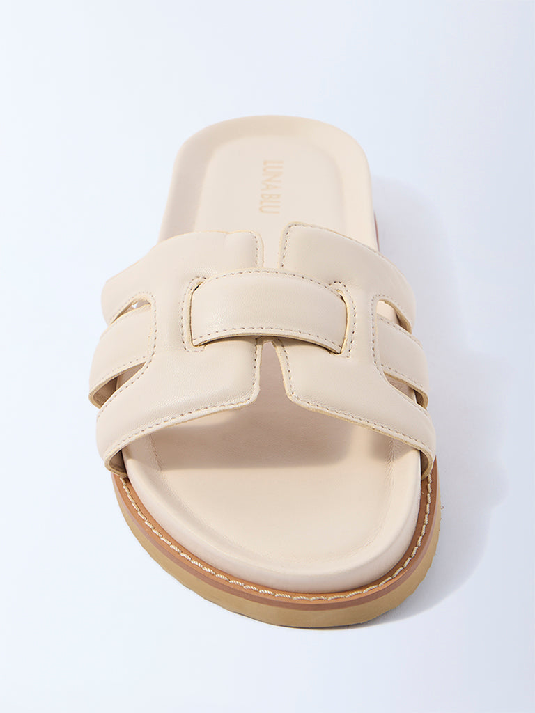 LUNA BLU Ivory Multi-Strap Comfort Sandals - Exclusive