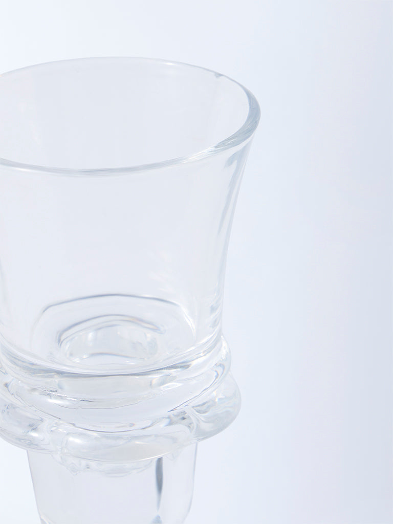 Westside Home Clear Glass Tapered Tealight Candle Holder - Small