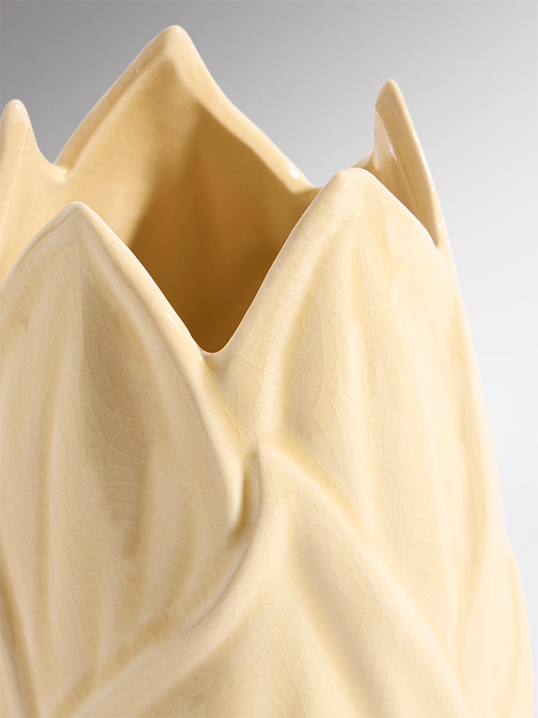 Westside Home Cream Artichoke Ceramic Vase