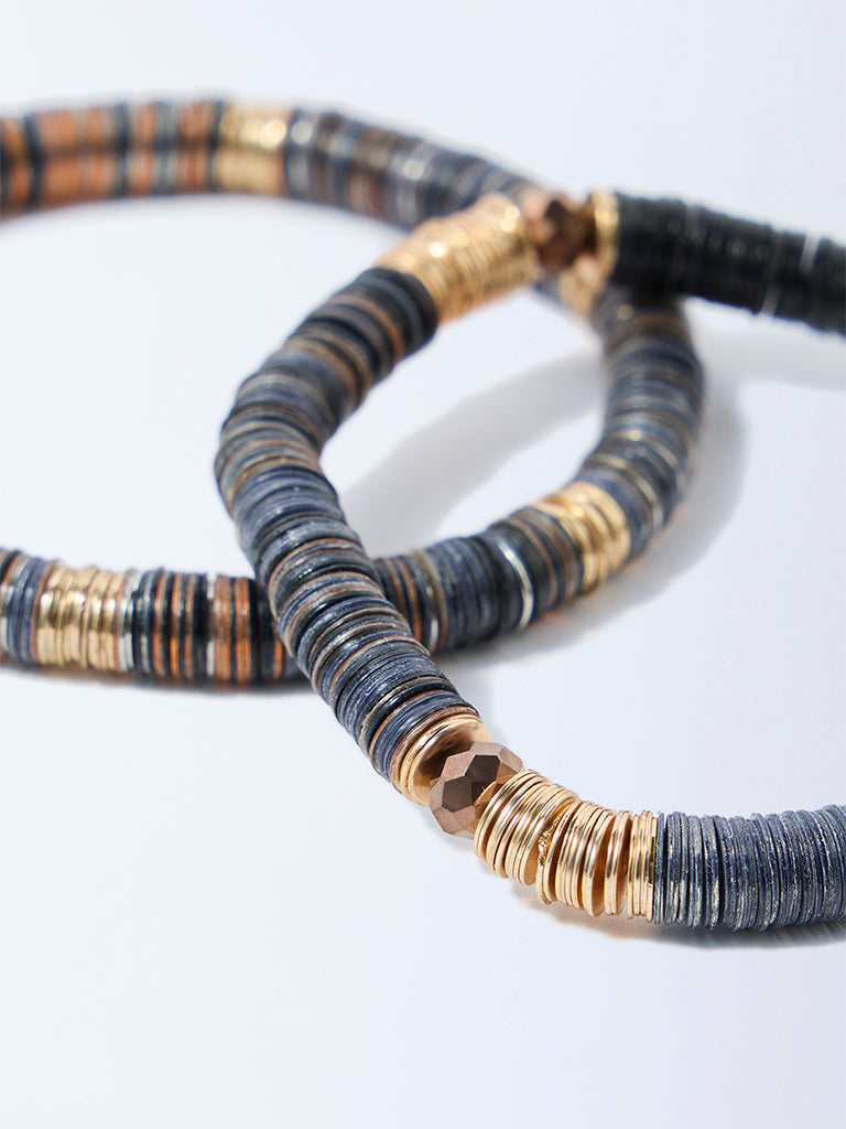 Westside Accessories Multicolour Sequence Bracelets - Pack of 2