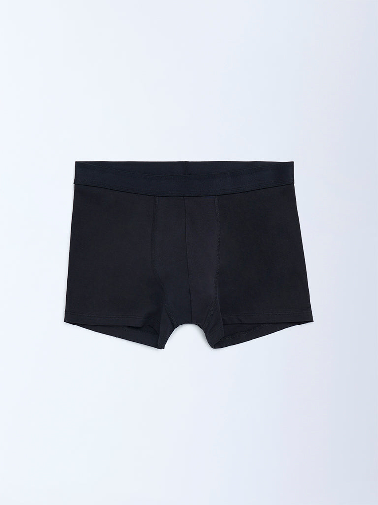 WES Lounge Multicolour Solid Cotton Trunks - Pack of 3