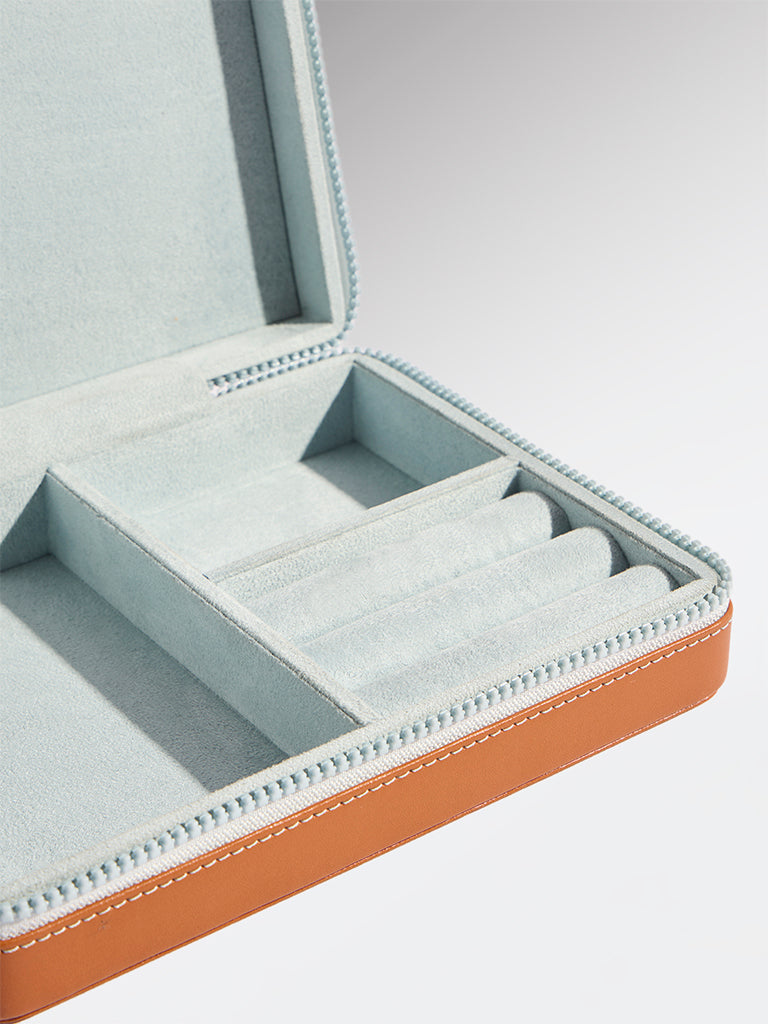 Westside Home Tan Jewellery Box - Small