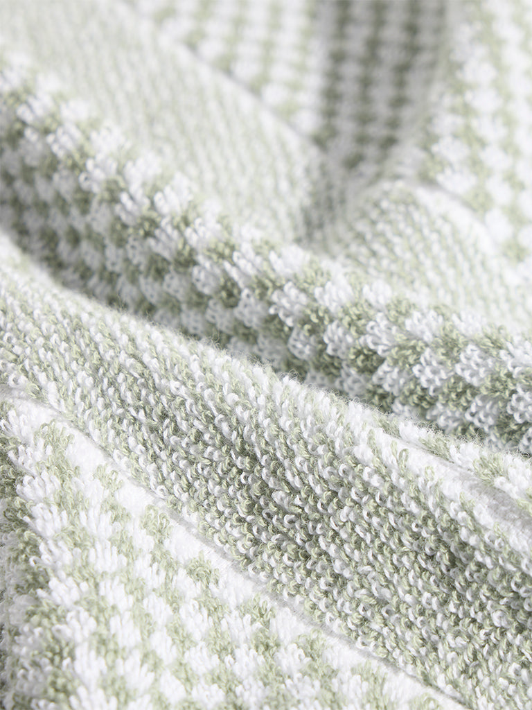 Westside Home Sage Popcorn Textured Hand Towel