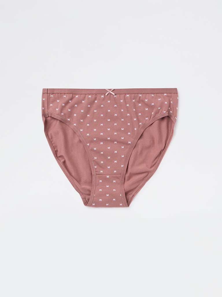Wunderlove 3-Pack Bikini Cotton-Blend Briefs