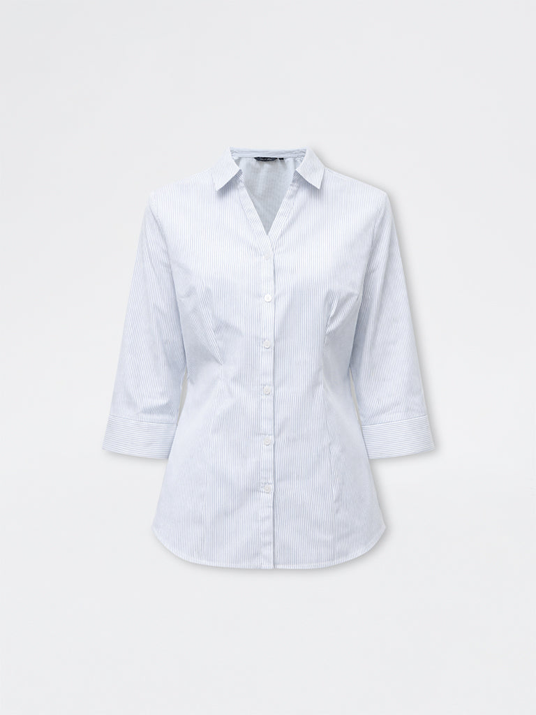 Wardrobe White Striped Blouse