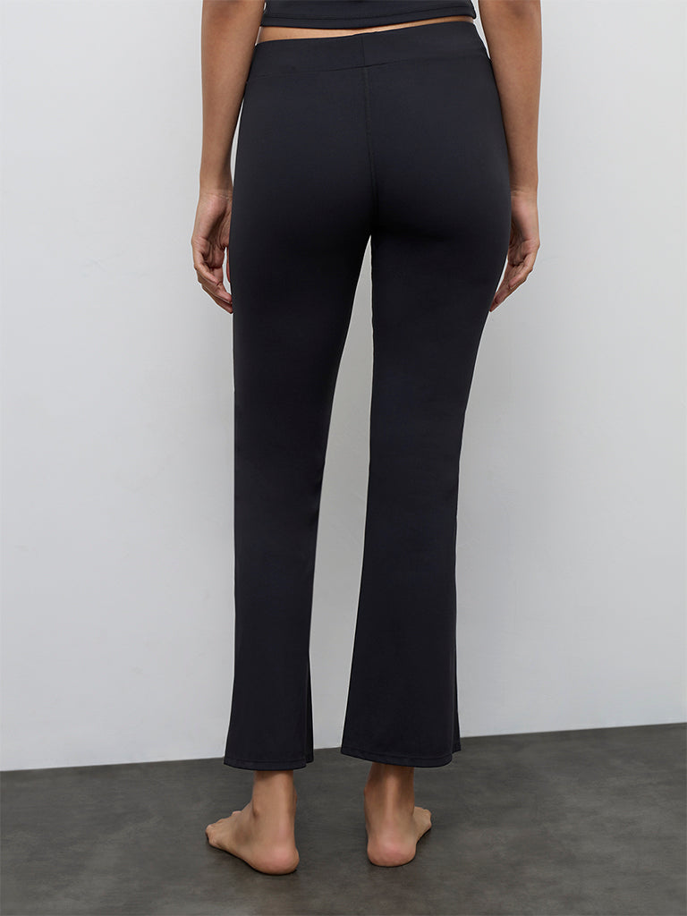Nuoflexx Black High-Rise Track Pants