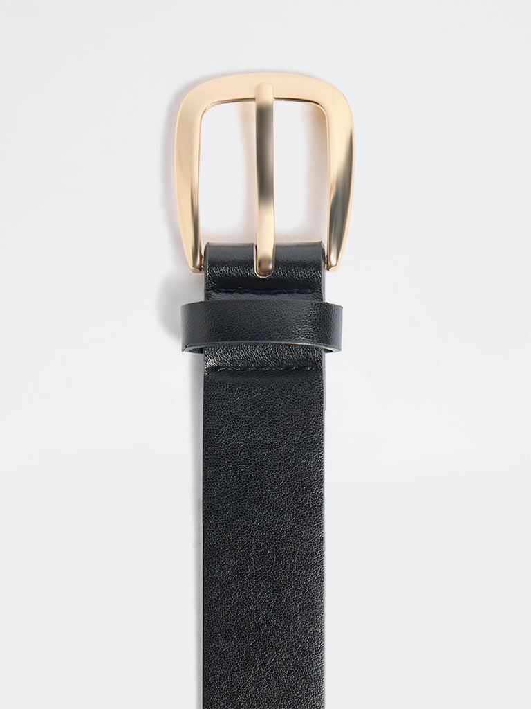 Westside Accessories Black Tapered Buckle Belt