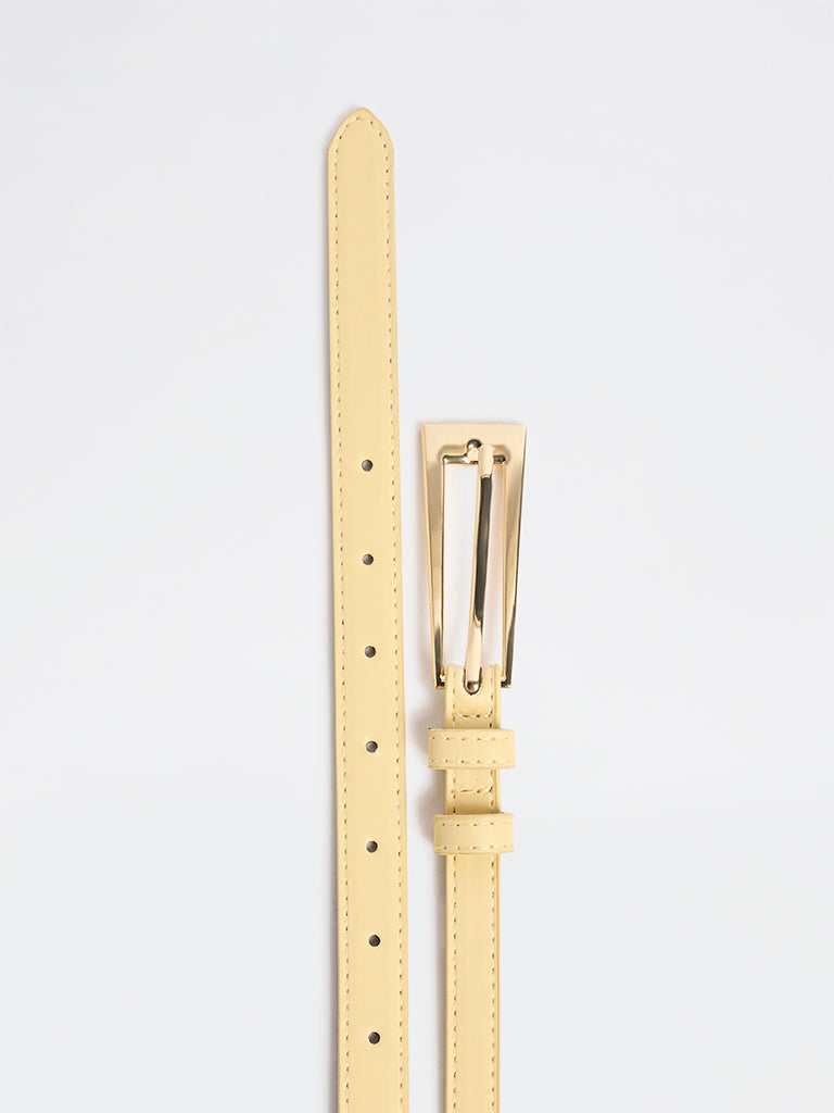 Westside Accessories Yellow Dual Buckle Belt