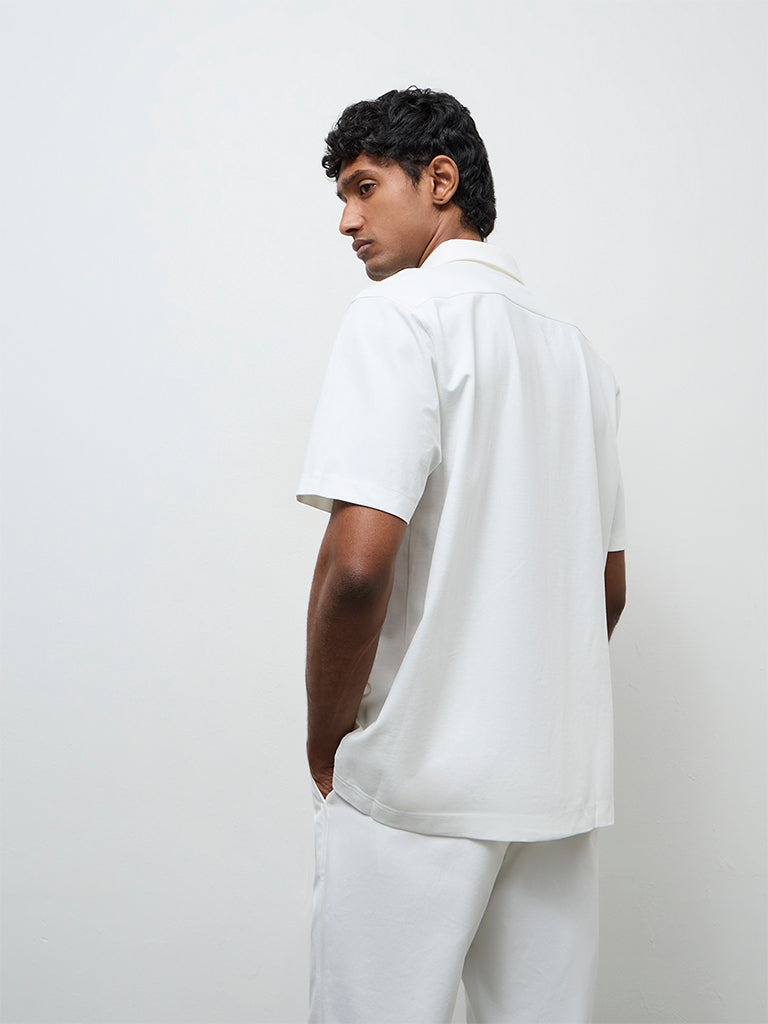 Ascot White Relaxed-Fit Shirt