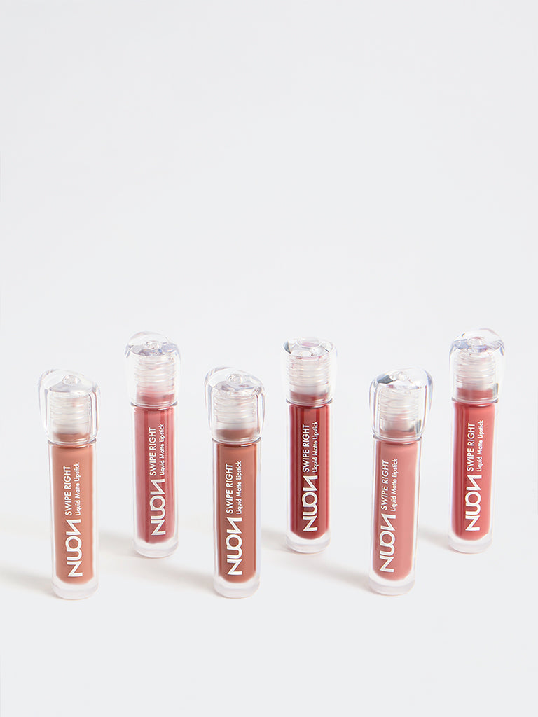 Nuon Swipe Right Cocoa Cloud BR-02 Liquid Matte Lipstick - 4.9 ml
