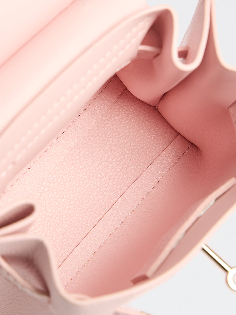 Westside Pink Textured Mini Sling Bag
