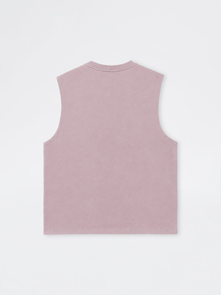 Nuoflexx Mauve Text-Detailed Relaxed-Fit T-Shirt