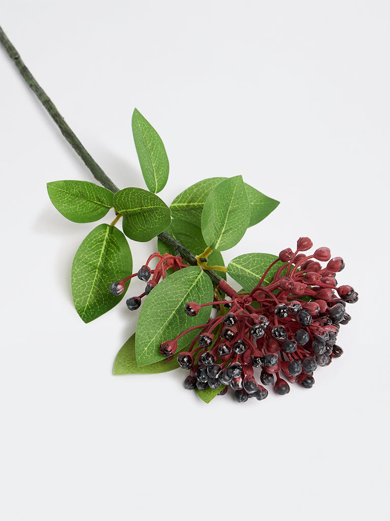 Westside Home Red Berry Branch Artificial Plant