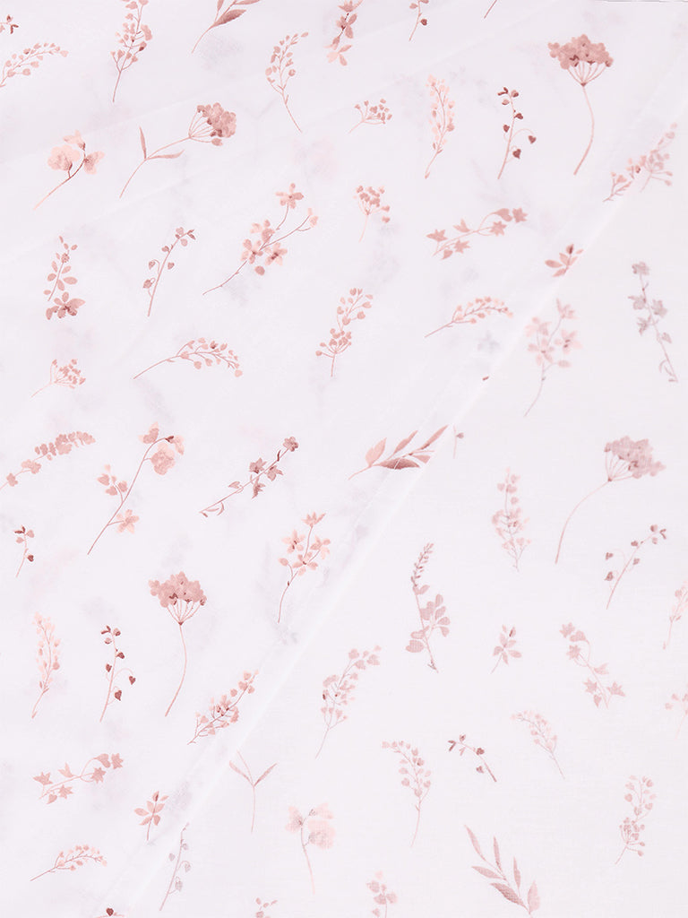 Westside Home Pink Floral Printed Queen Bed Sheet Set