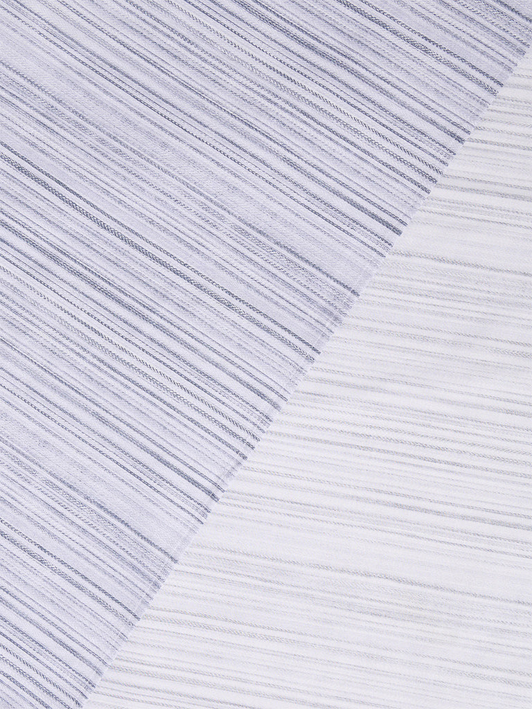 Westside Home Grey Stripe Embroidered Queen Bed Sheet Set