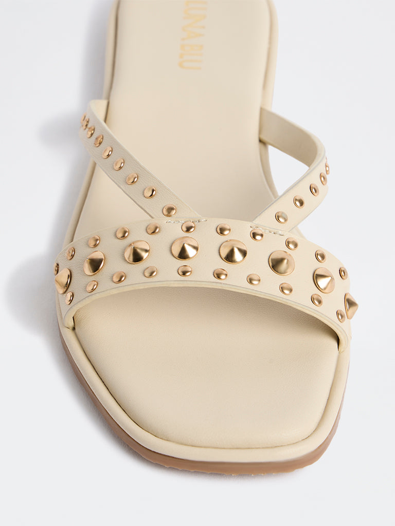 LUNA BLU Ivory Slides