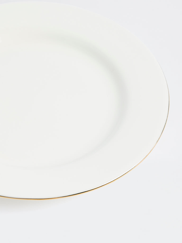 Westside Home White Gold-Rim Side Plate