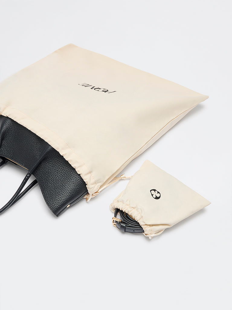 Pome Luxe Belle Grain Leather Medium Tote