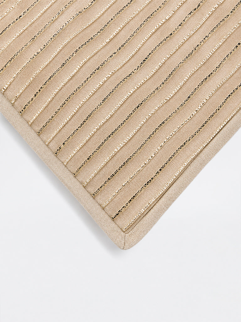 Westside Home Ivory Striped Dori Cushion Cover