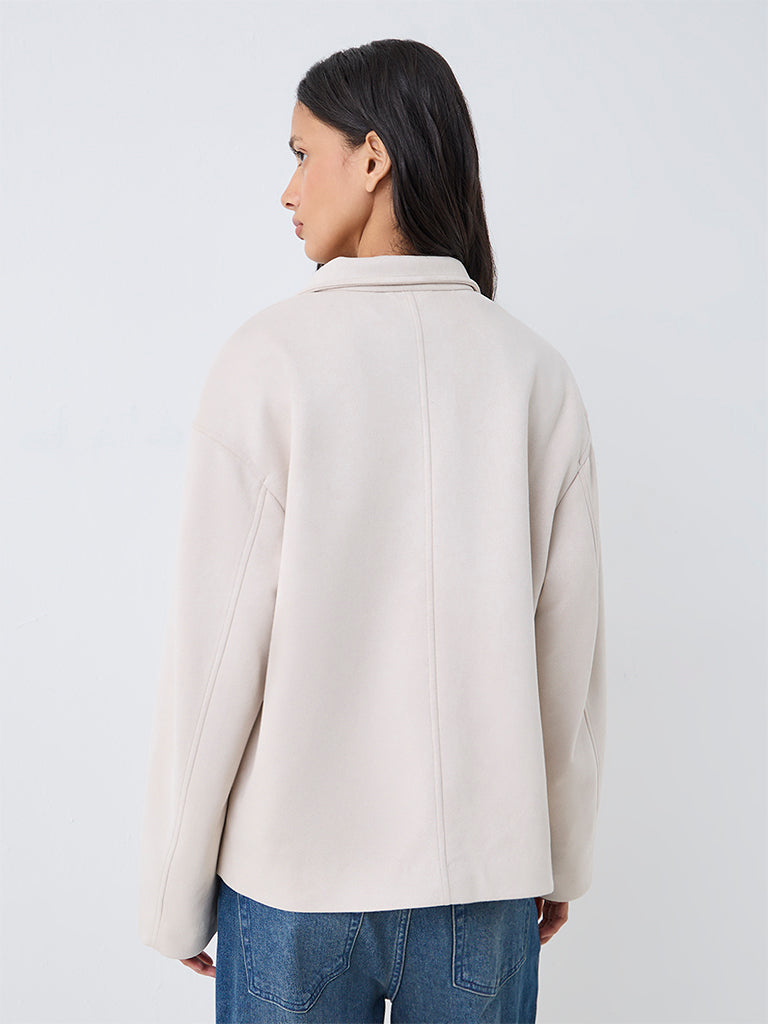 LOV Off-White Suede Jacket