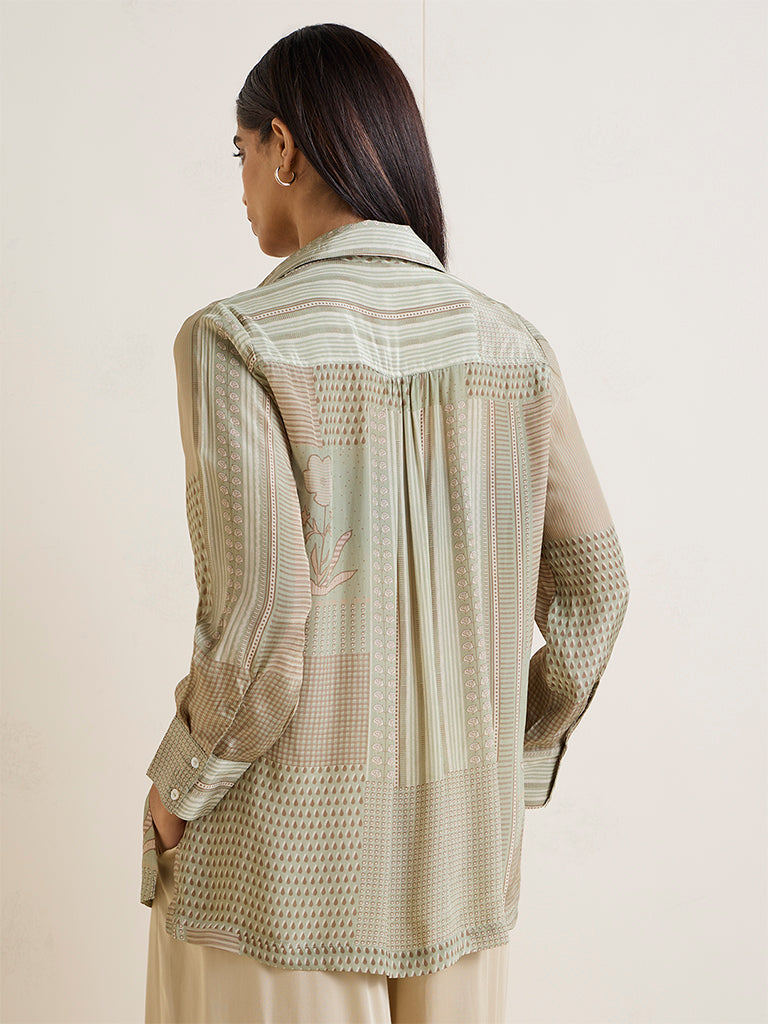 Zuba Sage Printed Tunic
