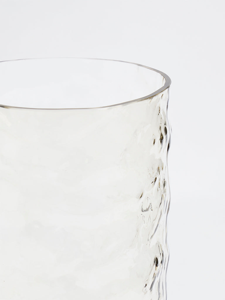 Westside Home Brown-Tinted Textured Glass Vase