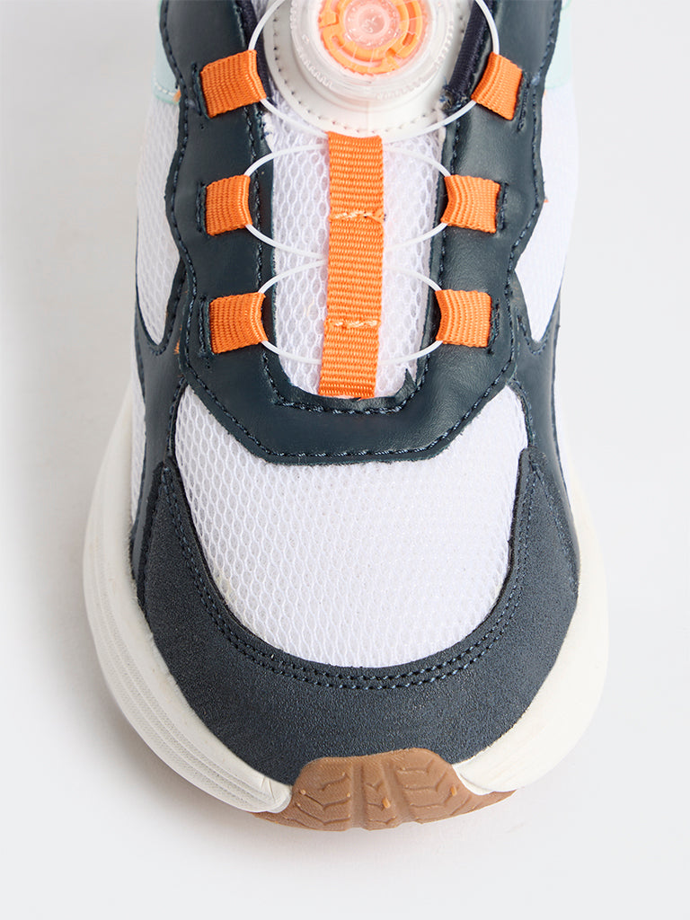 Yellow Multicolour Dial-Lace Chunky Sneakers