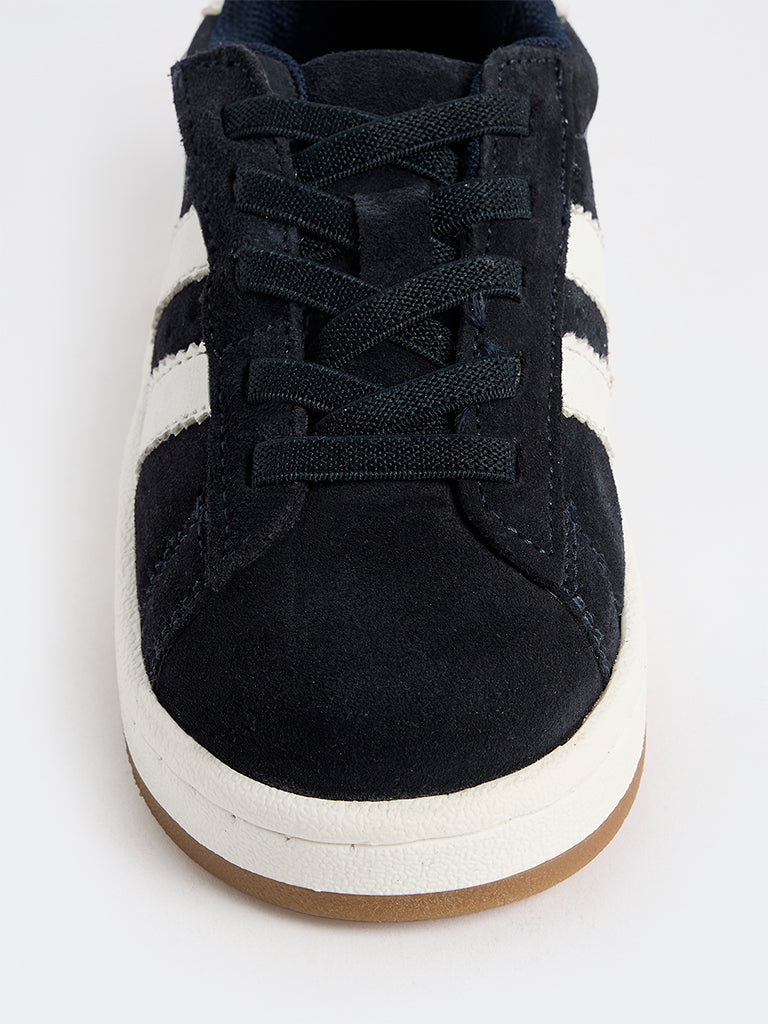 Yellow Navy Lace-Up Sneakers