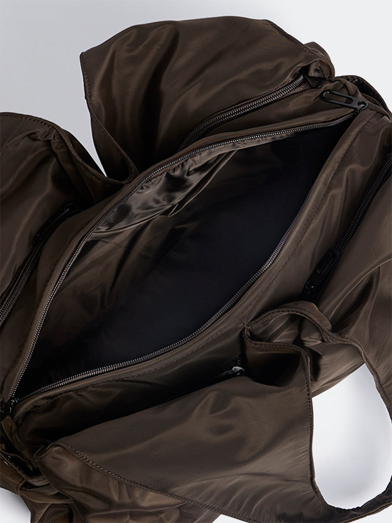 Westside Dark Brown Slouchy Hobo Bag