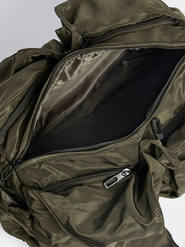 Westside Dark Olive Slouchy Hobo Bag