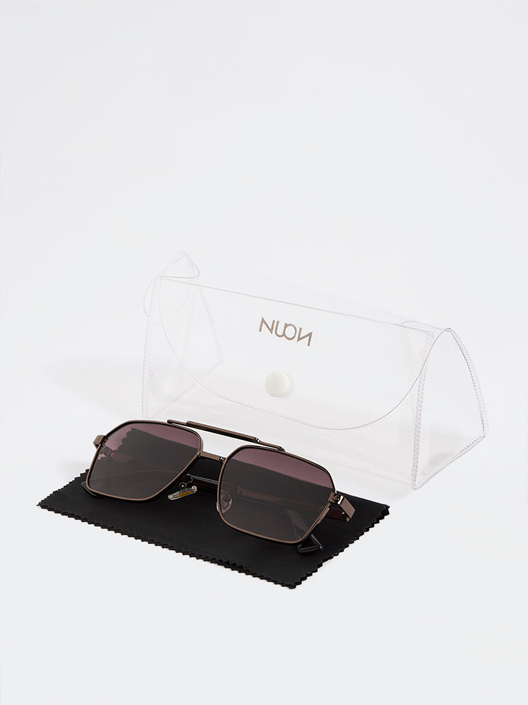Nuon Brown Navigator Sunglasses - Comes with a Pouch and Cleaning Cloth