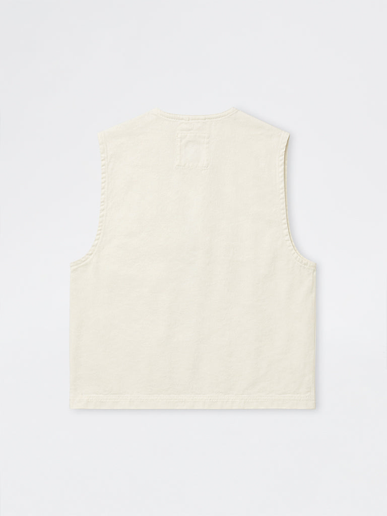 Nuon Off-White Pocket-Detailed Relaxed-Fit Denim Jacket
