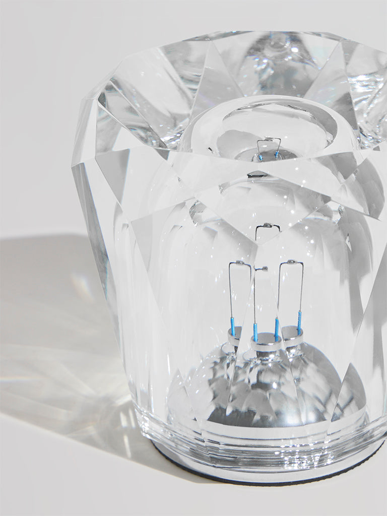 Pome Luxe Crystal Cut Glass Lamp