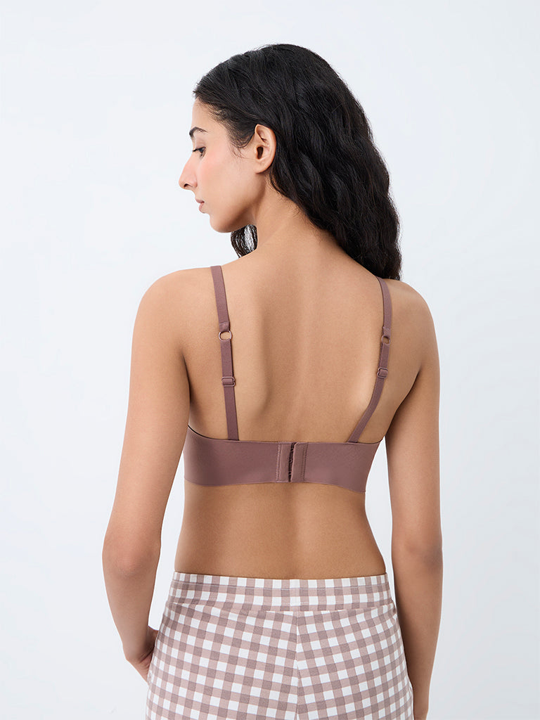 Superstar Light Brown Invisible Triangle Padded Bra