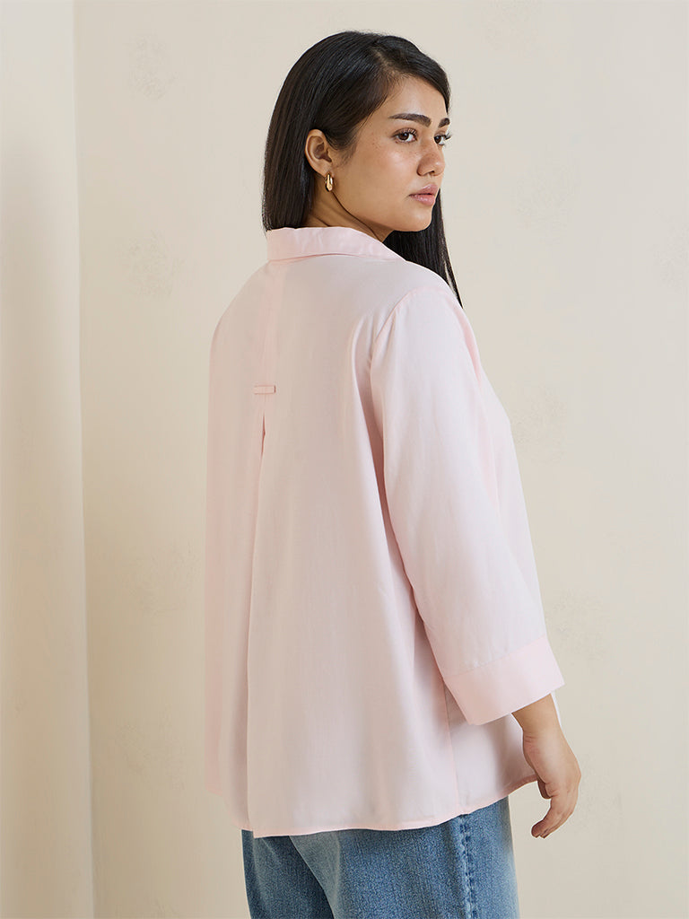 Gia Light Pink Solid Shirt