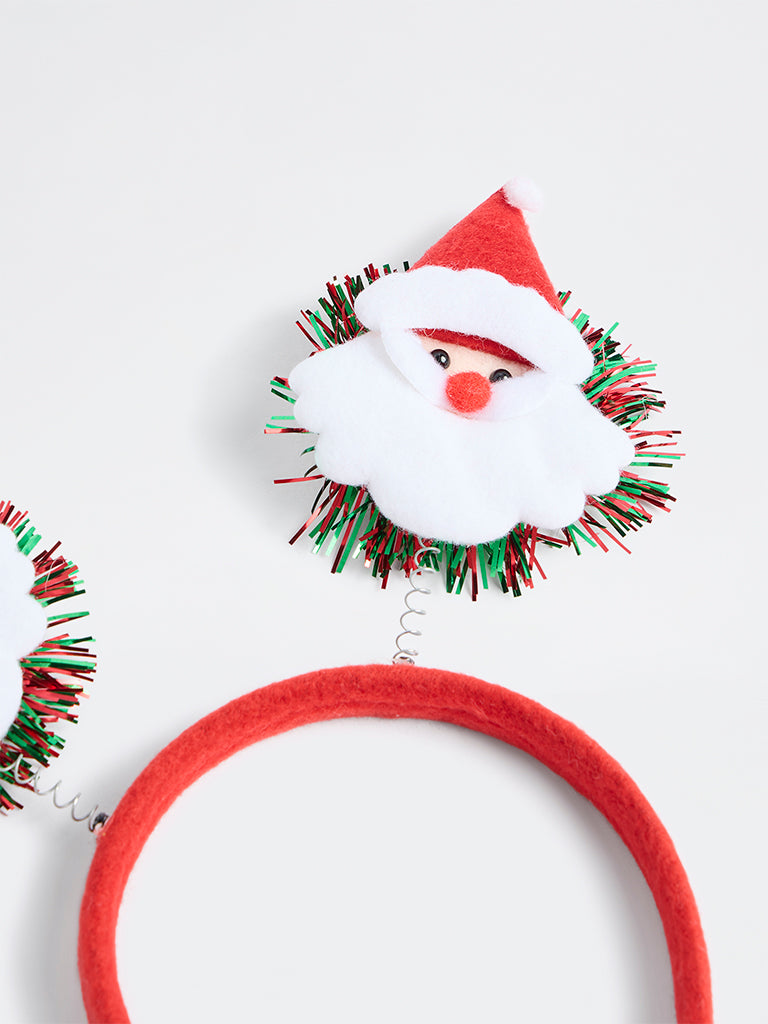 Westside Home Red Xmas Pom-Pom Headband