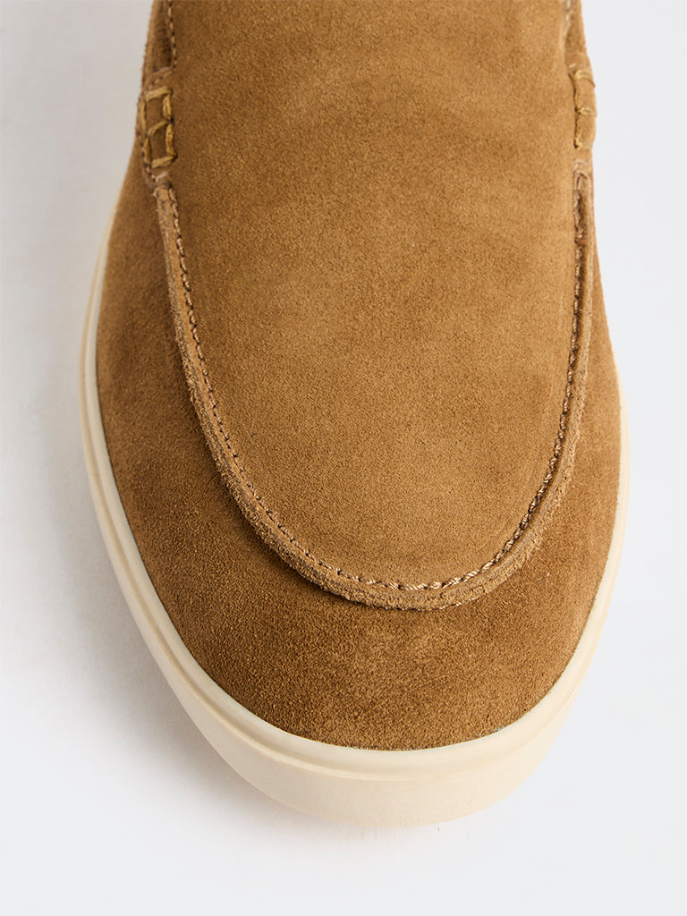 SOLEPLAY Tan Suede Loafers