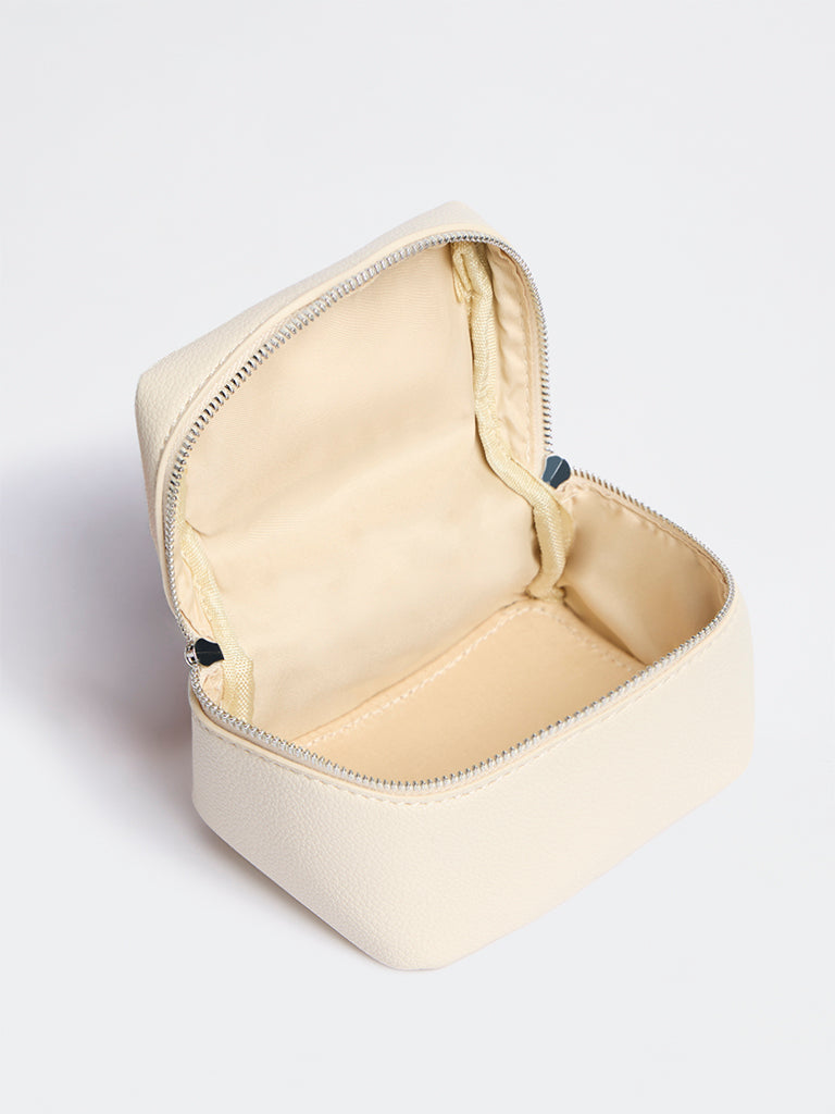 Westside Ivory Textured Nano Crossbody Sling Bag