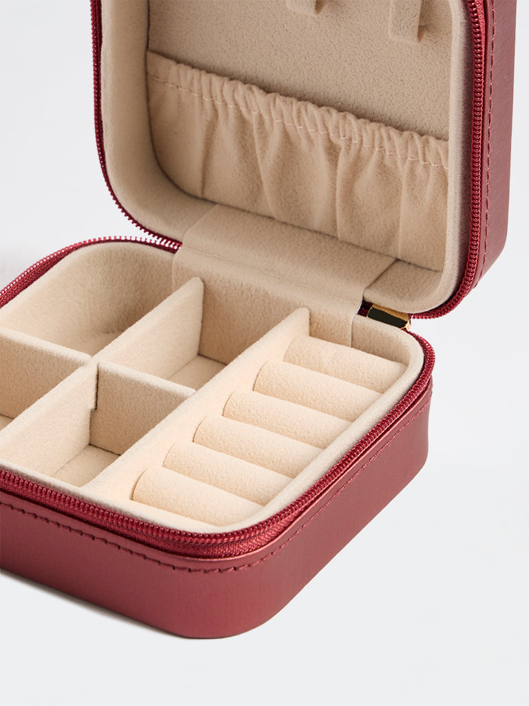 Westside Accessories Copper Quilted Square Jewellery Box