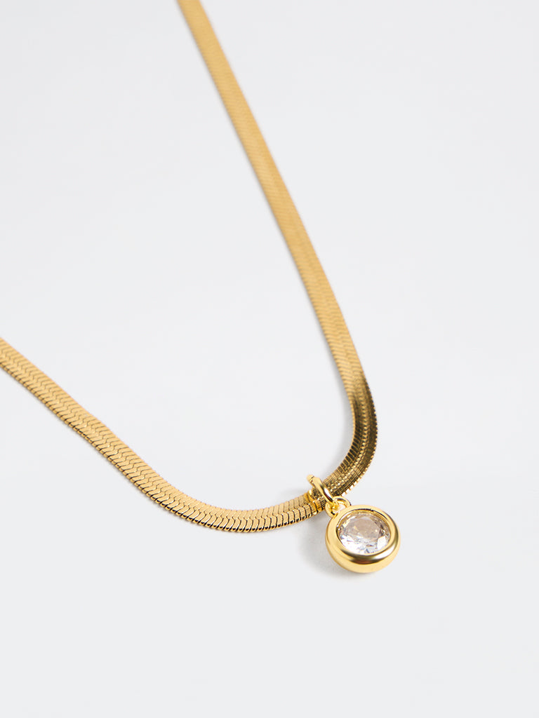 Westside Accessories Gold Dainty Pendant Necklace