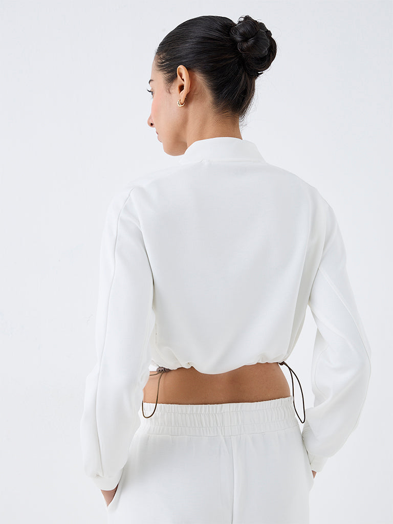 Nuoflexx White Text Embossed Jacket