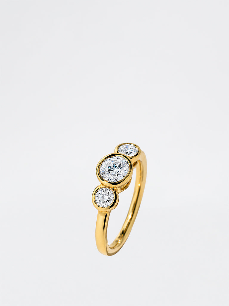 Triple Lab Diamond Ring
